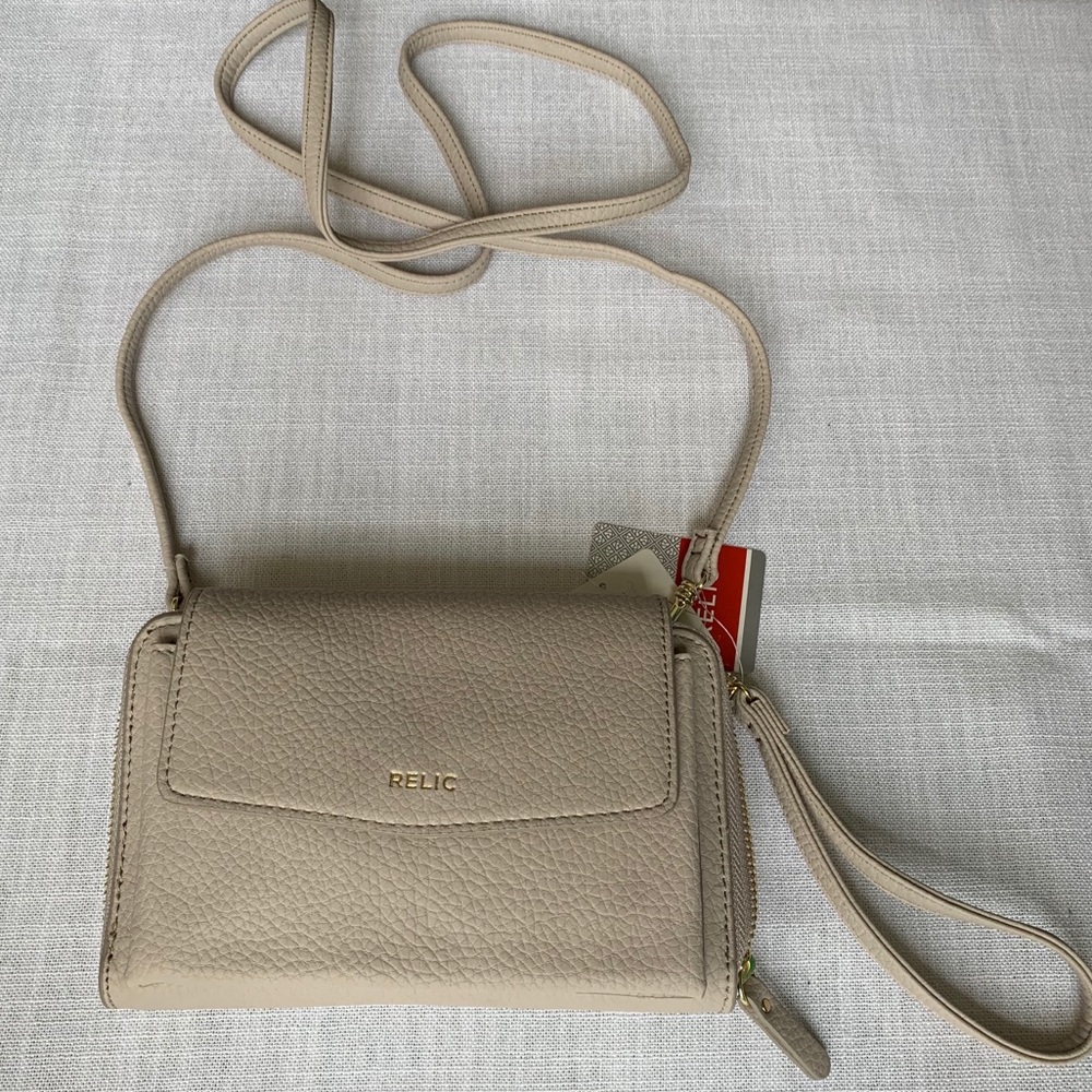 Wallet purse with wrist and crossbody straps